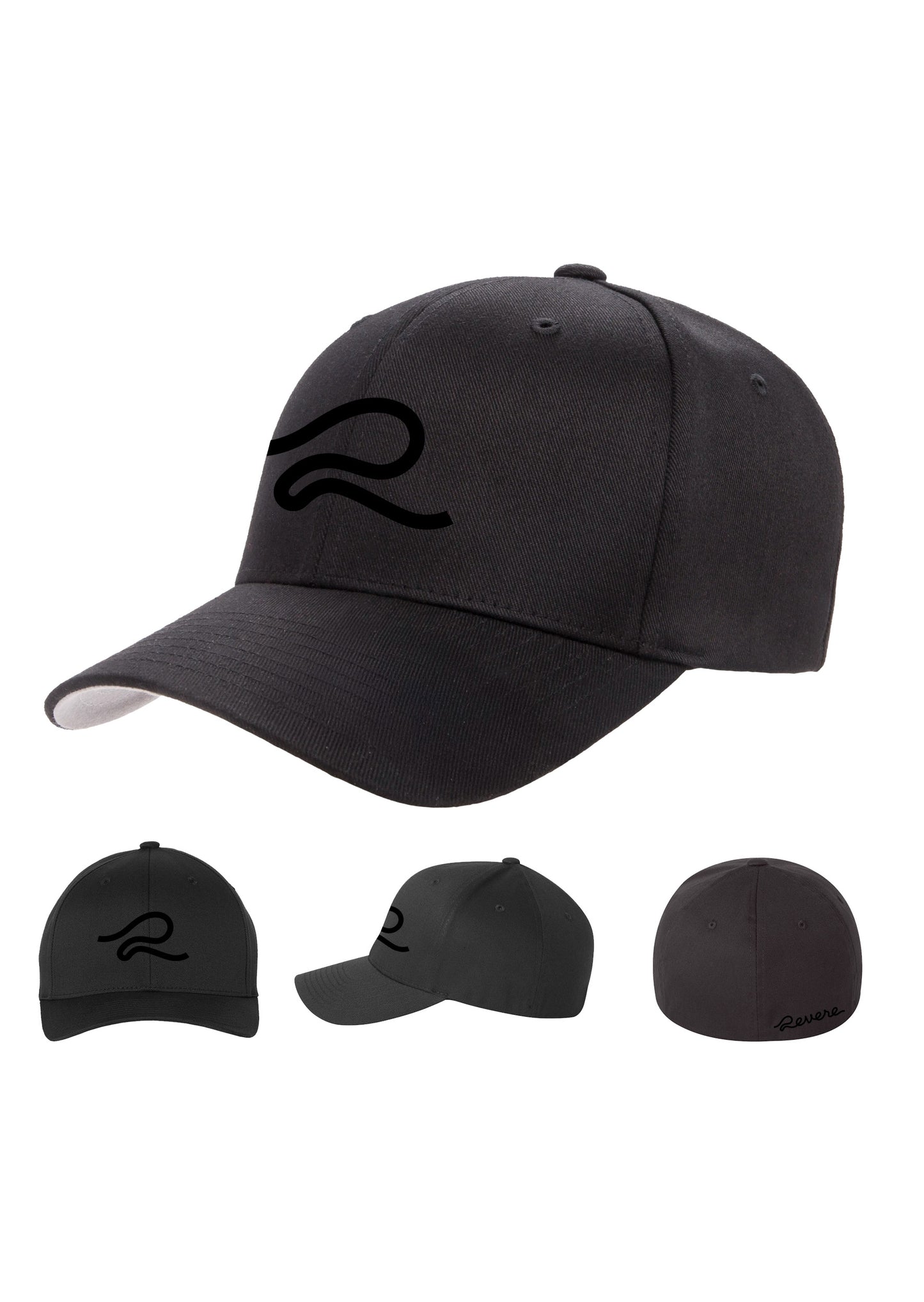 Revere Everyday Black/Black Cap (Unisex)