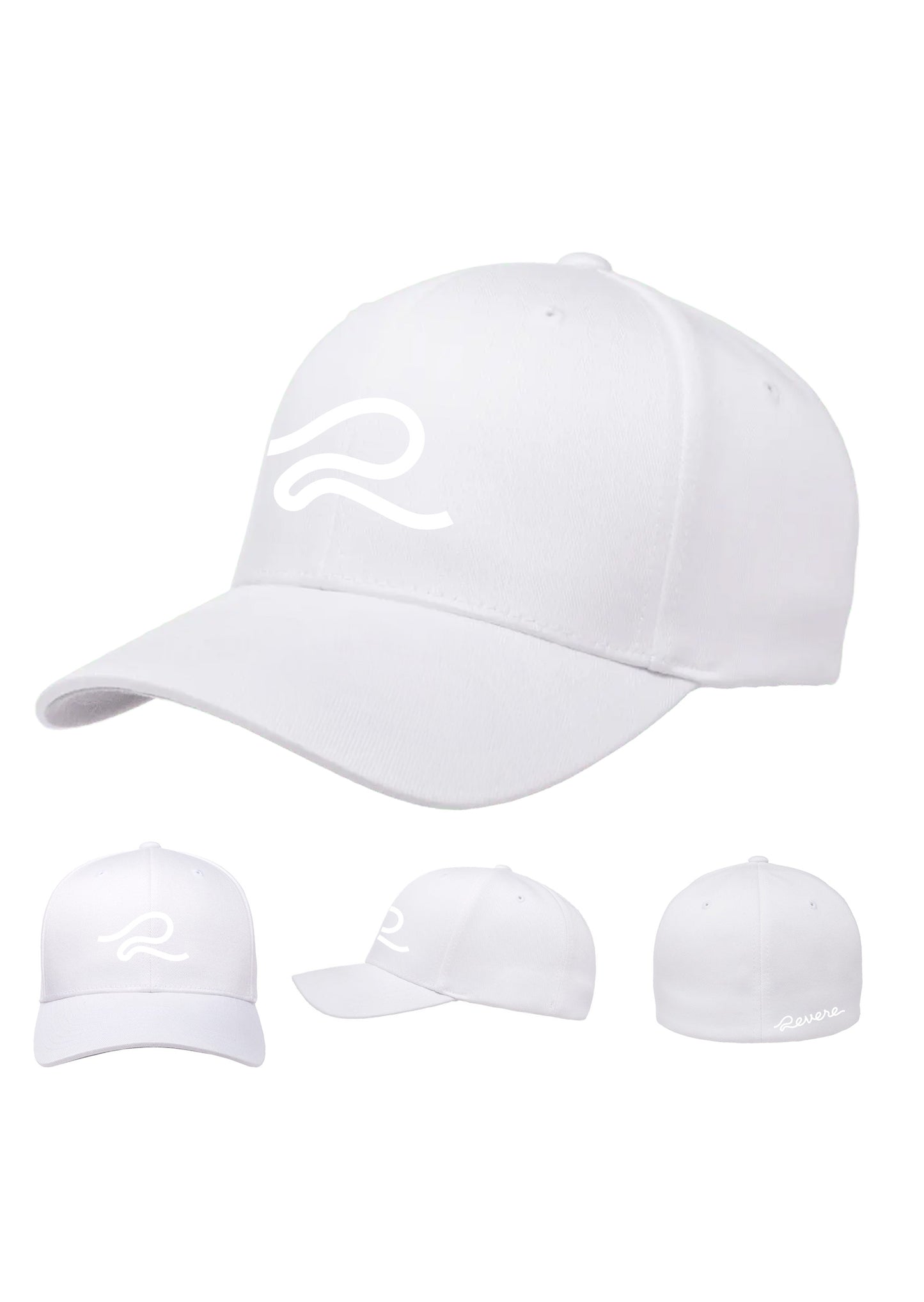 Revere Everyday White/White Cap (Unisex)